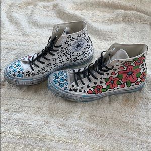 One of a Kind Hand Painted Converse Hightop